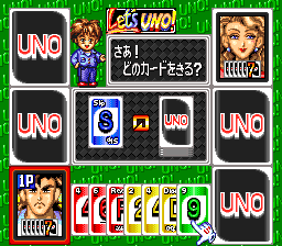 Super Uno (Japan) In game screenshot